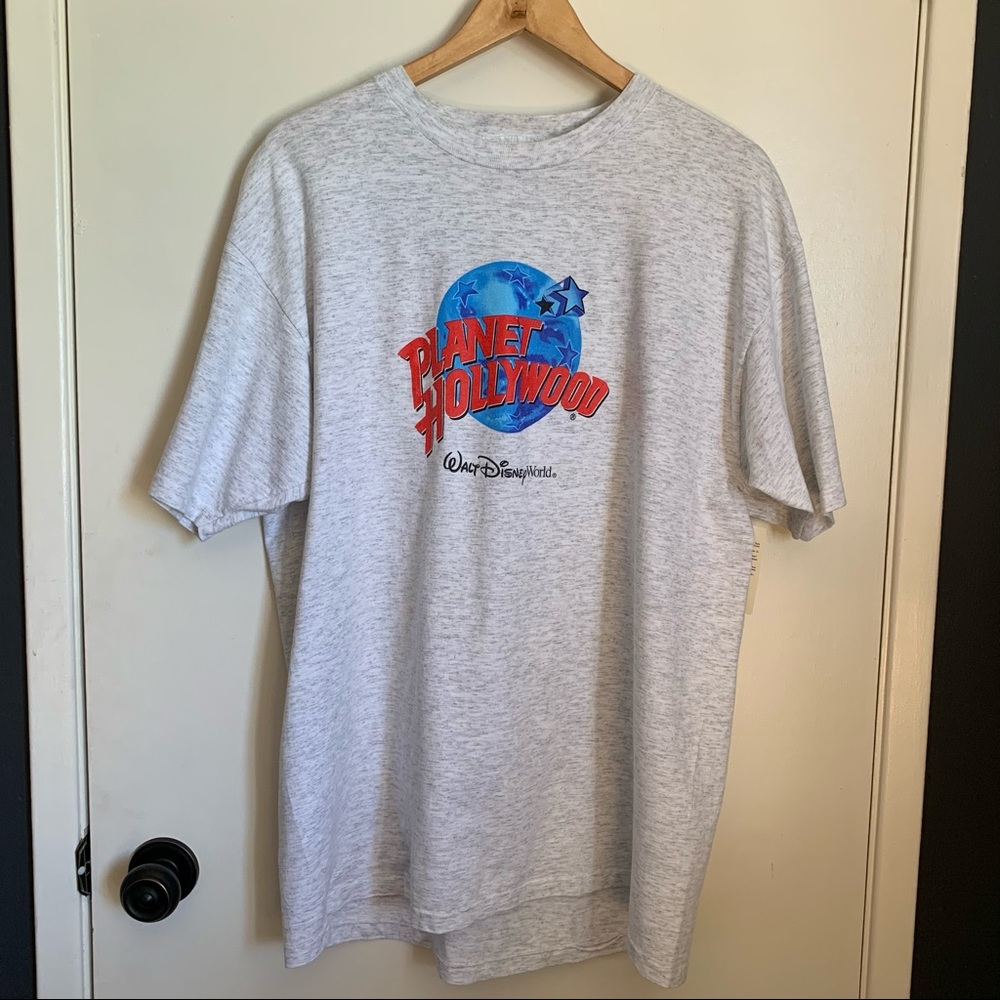 Vintage Planet Hollywood Shirt Walt Disney World XL Made In USA Grey
